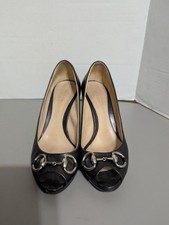 Gucci Horsebit Women's Size EU 36.5 (US Size 6.5) Heel Pumps, Black.