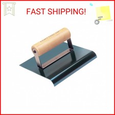 Kraft Tool CF562 5/8-Inch-Radius BS Hand Edger with Wood Handle, 6 x 4-Inch