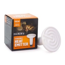 Fluker's Ceramic Heat Emitter, Natural Infrared Heating Bulb for Reptiles, 150 W