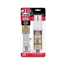 J-B Weld 50133 Plastic Bonder Structural Adhesive Syringe - Tan - 25 ml