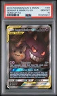 2019 POKEMON SUN & MOON TEAM UP #165 FULL ART/GENGAR & MIMIKYU GX PSA 10