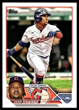 Jose Ramirez 2023 Topps #256 Cleveland Guardians FREE SHIPPING AutographDen
