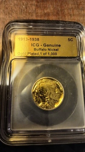 1935 Buffalo Nickel (5c) - ICG  Gold Shield MS66 1 o f 1,000 mint  Genuine Rare
