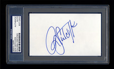 RICK SUTCLIFFE SIGNED MINT INDEX CARD PSA/DNA AUTO 1984 CY YOUNG CHICAGO CUBS