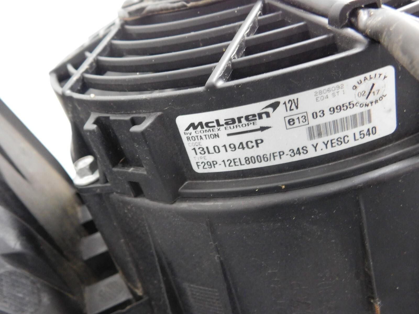 2017 15 16 17 18 19 McLaren 570S Cooling Fans / Shrouds / Screens #3268 A2