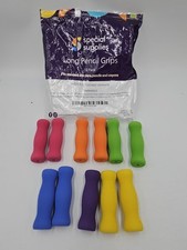 11 Long Foam Pencil Grips for Kids Adults Colorful Ergonomic Cushioned Holders