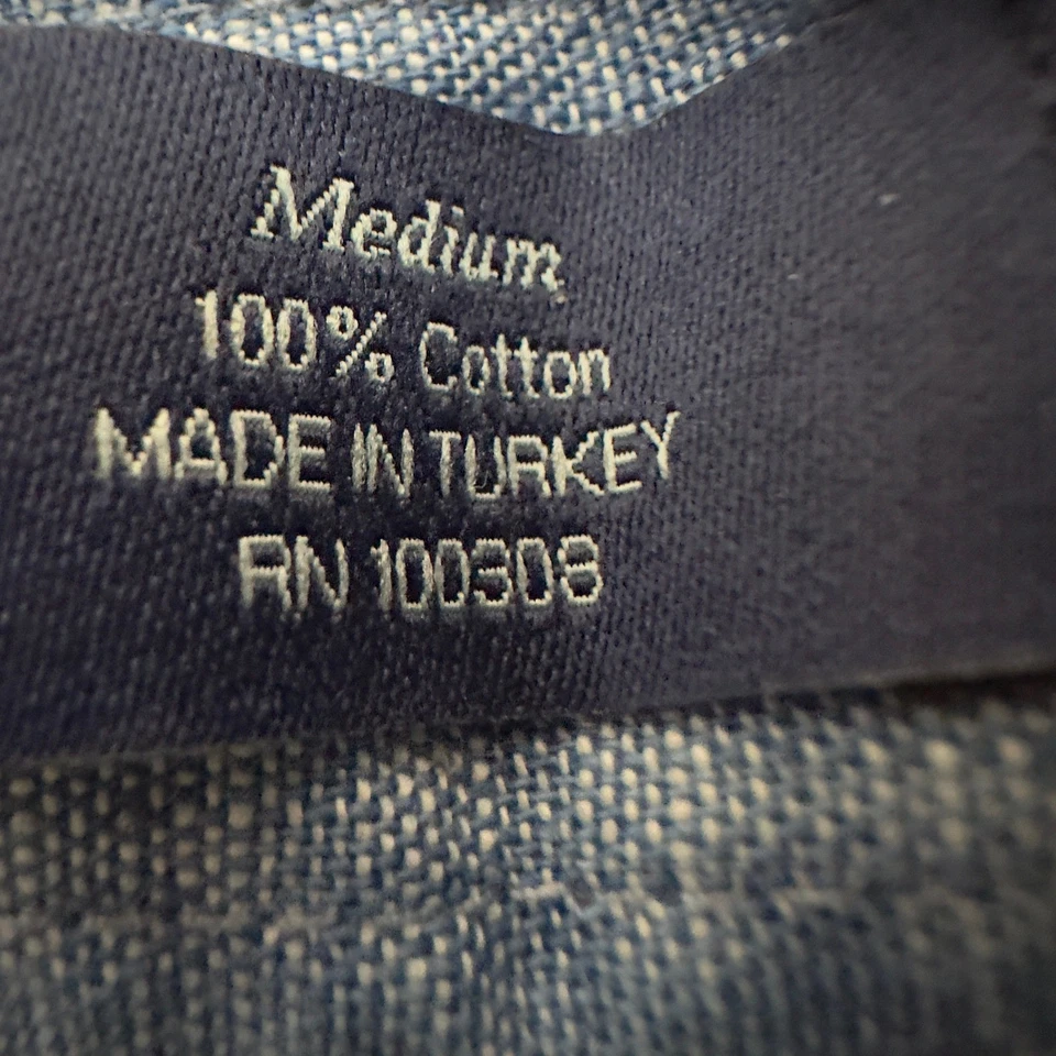 Camisa Abotonada Colección Peter Millar Para Hombre Azul Denim Japonés Mediana Foto 4 de 4