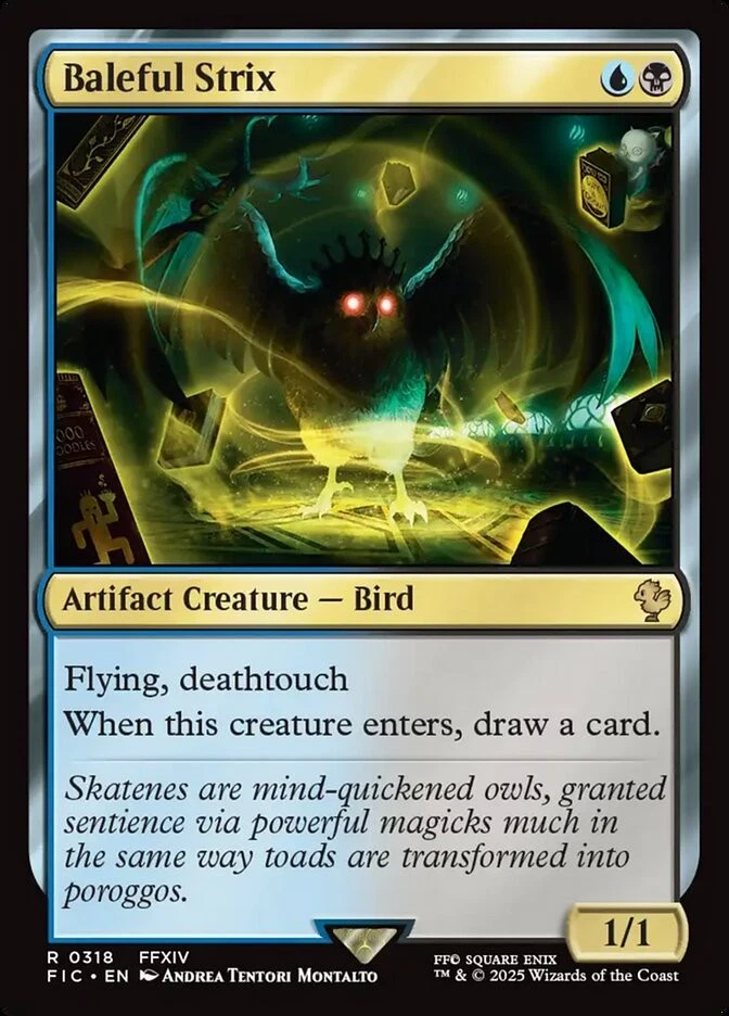 【プレイマット】Baleful Strix MTG MTG プレイマット | 24 x 14 インチ | Baleful Strix | オプションの