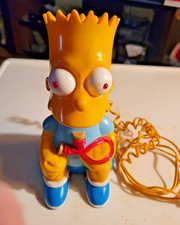 Bart Simpson Phone Corded Landline VTG 1990 Columbia Tel-Com Telephone BART-1