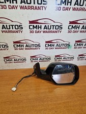 HONDA CRV CR-V MK3 DRIVERS SIDE POWER FOLDING WING MIRROR BLACK 2007-2012 NH731P