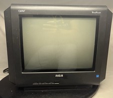 RCA 14F514T TruFlat 14"Stereo CRT TV Control Video Gaming Retro No Remote