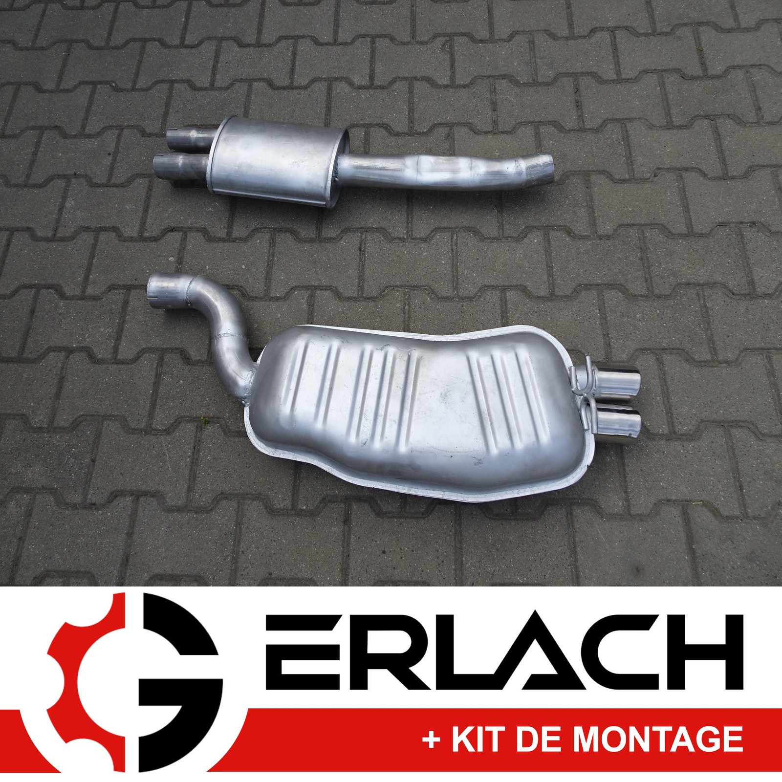 Silencieux BMW X3 2.5 Si en acier aluminisé pour réduction sonore