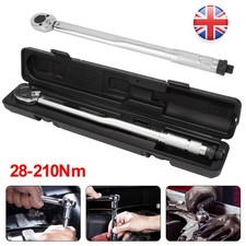 Torque Wrench 1/2" 28-210Nm Square Drive Adjustable Click Spanner Hand Ratchet