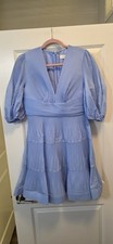 Pleated Mini Dress in Jacaranda Zimmermann sz US 10 NWT