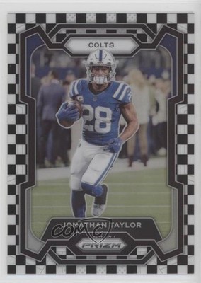 2023 Panini Prizm Black & White Checker Prizm Jonathan Taylor #127 16wc