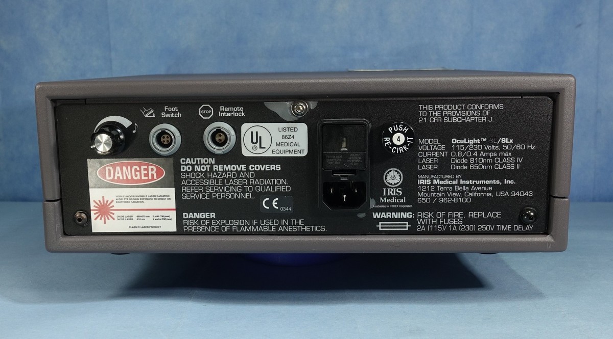 Iris Medical Oculight SLx 810 Ophthalmic Red Laser (for parts