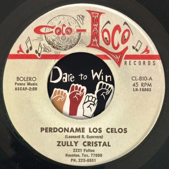 ZULLY CRISTAL Perdoname Buscando Amor 7” Latin Psych Soul Jazz Funk Colo-Loco NM - Image 2 of 4