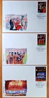 SET 3 FDCs Ukraine 2026 "Football Club Shakhtar Donets'k 90 years" Sport