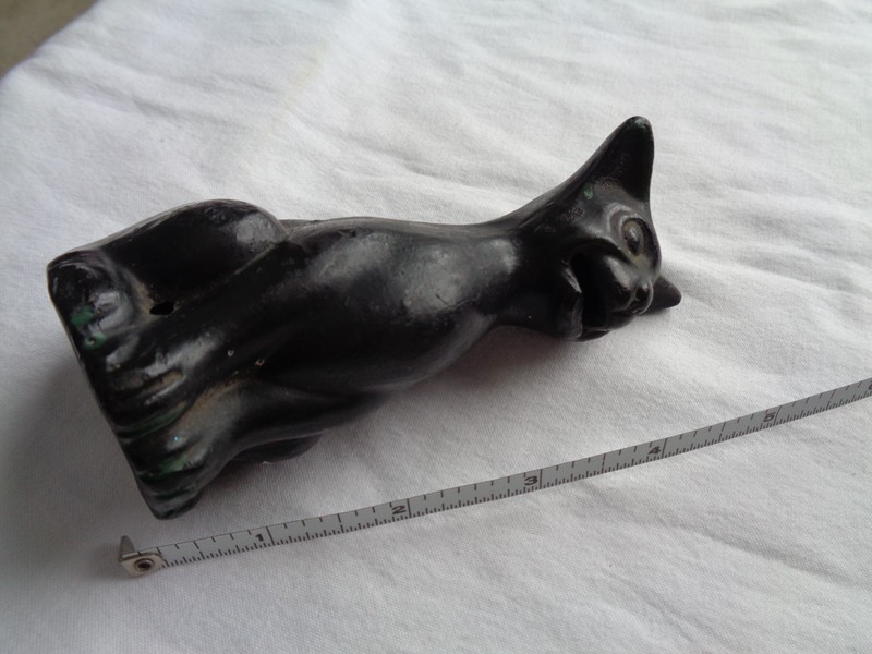 Antique 1900’s Halloween Black Cat Incense Burner Made in Japan (damaged)