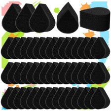 50 Pcs Face Paint Sponges for Kids and Adults Face Painting, Droplet Shaped F...