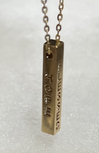 Collana con ciondolo turco lingotto in oro giallo massiccio 14 kt - 2,64 grammi - Foto 9 di 12