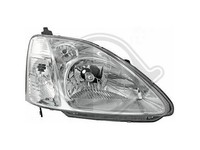 Scheinwerfer Rechts Mit Motor FüR LWR FüR Honda Civic 2001-2003