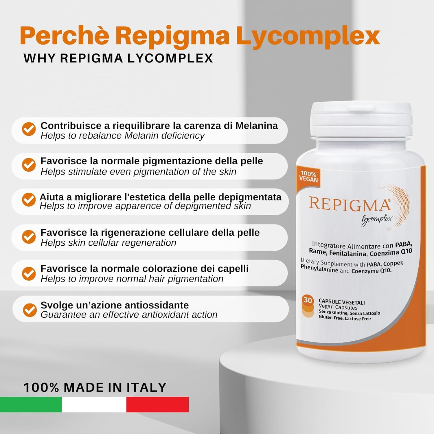 Mai Più Senza: Repigma Lycomplex per Macchie Bianche e Pelle Top - 2
