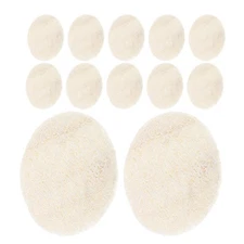 12 Pcs Loofah Cleansing Tablets Bath Exfoliator Exfoliating Facial Sponge