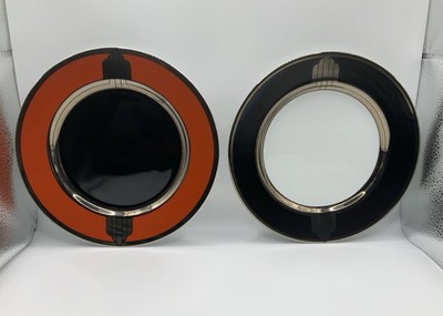 2 x Vintage Fitz Floyd ROXY Fine Porcelain Beilagenteller 7,5'' Japan 243 Art Deco