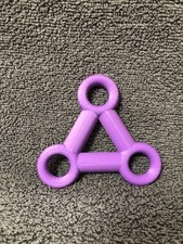 Lacrosse 3-Ball Display Stand 3d Purple