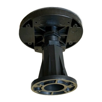 Duschwannenerhöhungsset 8 rutschfeste Füße 9 cm - 13 cm mit Kontermuttern, Schrauben & Clips 