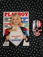 Playboy Magazine August 2002 Women Of Enron Harrison Ford Christina Santiago