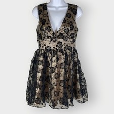 NEW Zibi Dress | 8 | Organza Velvet Burnout Rose | Fairy Grunge Whimsigoth