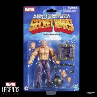 Marvel Legends Series Secret Wars Absorbing Man, Retro Comics Collectible 6 Inch