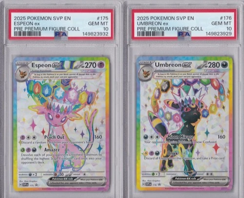 Espeon 175 and Umbreon 176 Promos - PSA 10