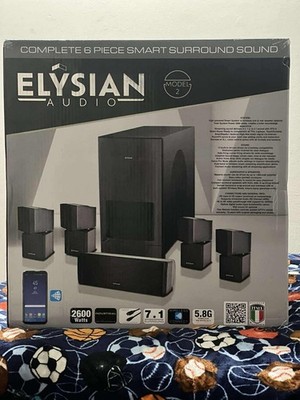 Elysian Audio Model 2 Complete 6 Piece Smart Surround Sound SEALED! BRAND NEW!