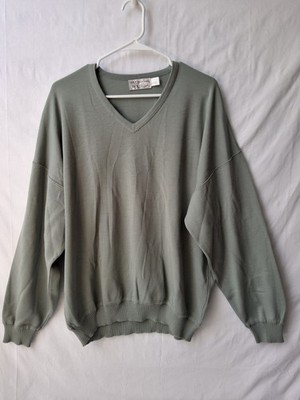 St Croix Mens Sweater XL Sage Green