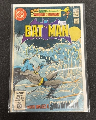 Vintage Detectives DC Comic Book Magazine Batman Super Hero Bat Man #337