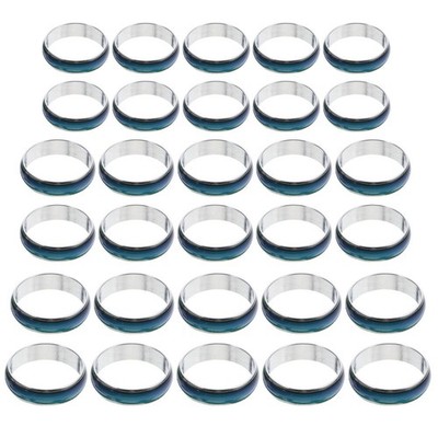 50 Pcs Verstellbare Ringe Stimmungsring Für Frauen Farbwechselring