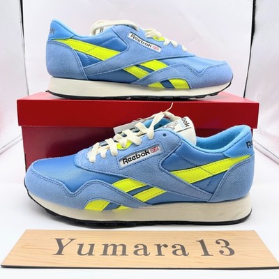 Reebok Classic Nylon Light Blue Yellow 100221160 Men's Size | eBay