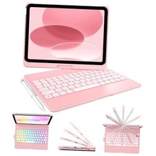Flexbook Keyboard Case for iPad 11th A16, 2025 and iPad 10th Gen Light Pink
