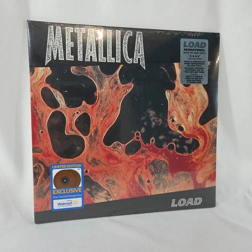 NEW / SEALED Metallica - Load Remastered 180g Twisted Orange Vinyl Double LP LTD