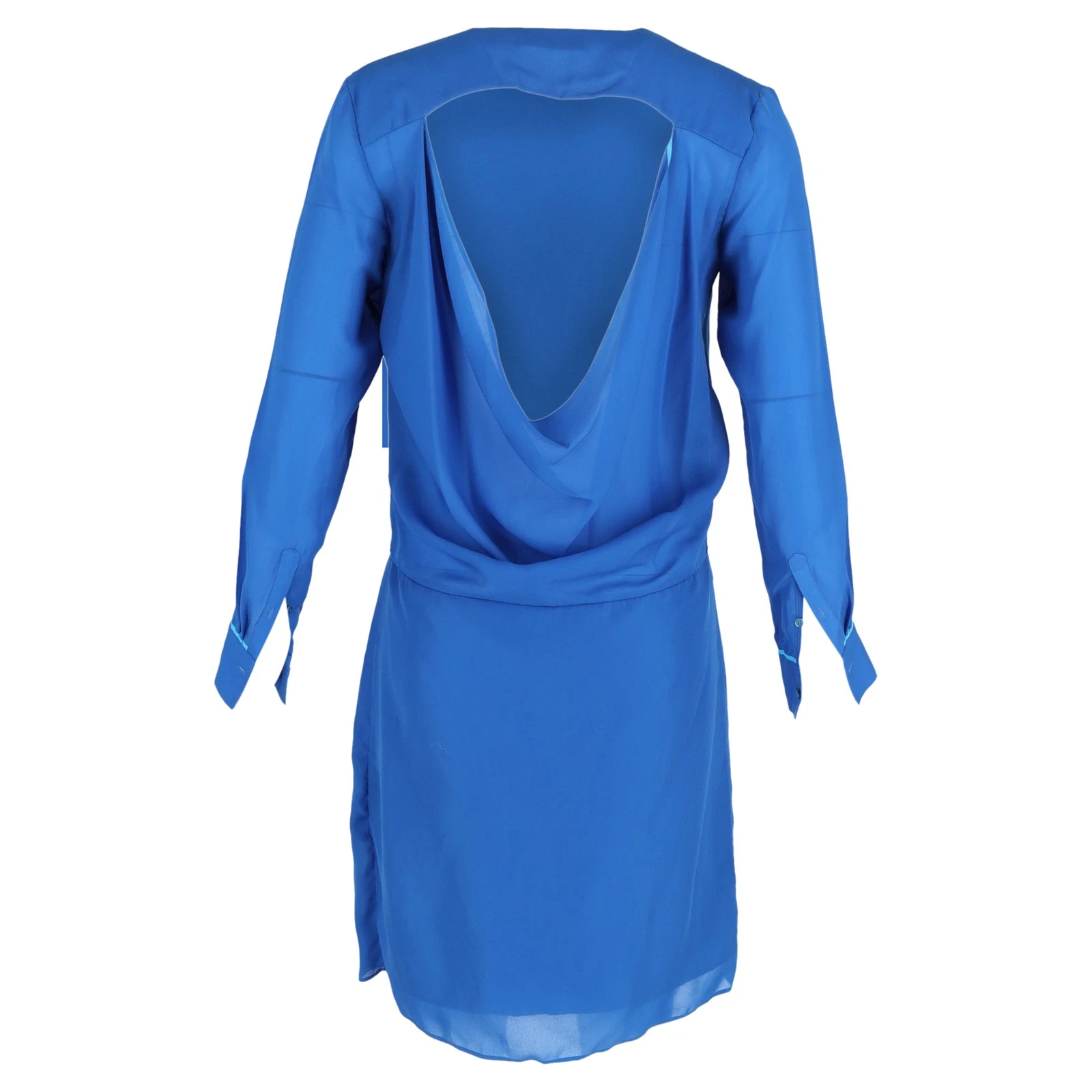 Abito Acne Studios Adelle Nastro in Poliestere Blu