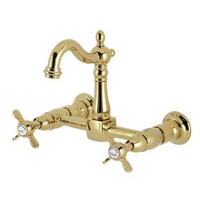 Kingston Brass KS244.BEX Essex 1.8 GPM Wall Mounted Widespread - Brass