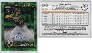 2024 Topps Chrome Update Sapphire Edition Green /99 Zack Gelof Rookie Auto RC