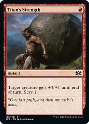 2022 Magic: The Gathering: 2X2 - Titans Strength (#128, C, Lightly Played)