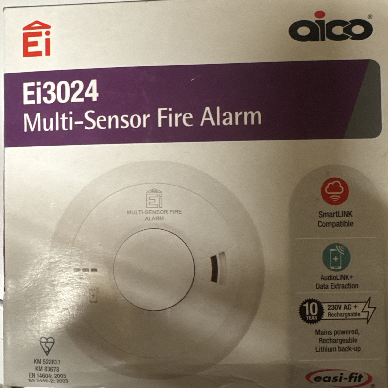 Aico EI3024 Multi-sensor Fire Alarm Detector