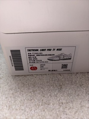 TLSS Tactician Light Pro TF Turf 2E Soccer Shoes, Size 11, Morelia
