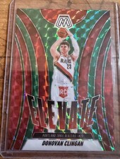 2024-25 Panini Mosaic Elevate Donovan Clingan #6 Green Mosaic Prizm Rookie Card