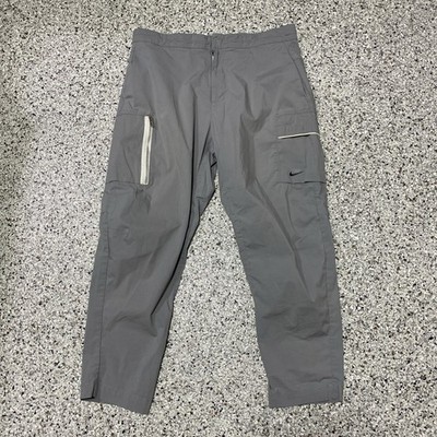 Nike Sportswear Style Essentials Unlined Cropped Pants Sz 36 Gray DD7034-073